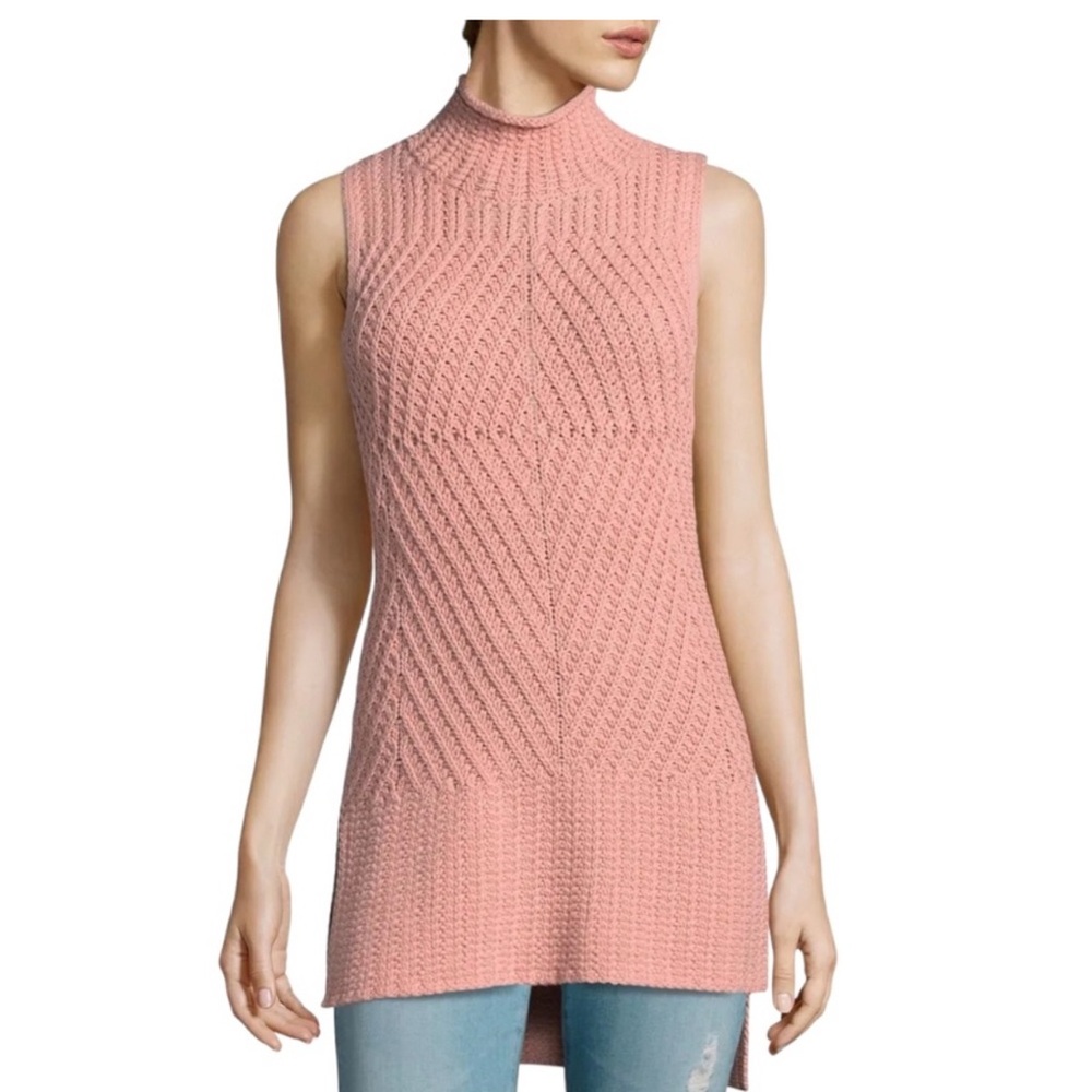 Alice + Olivia Abbot Blush Knit tunic